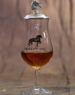 Frysk Hynder Whiskyglas mit Zinndeckel